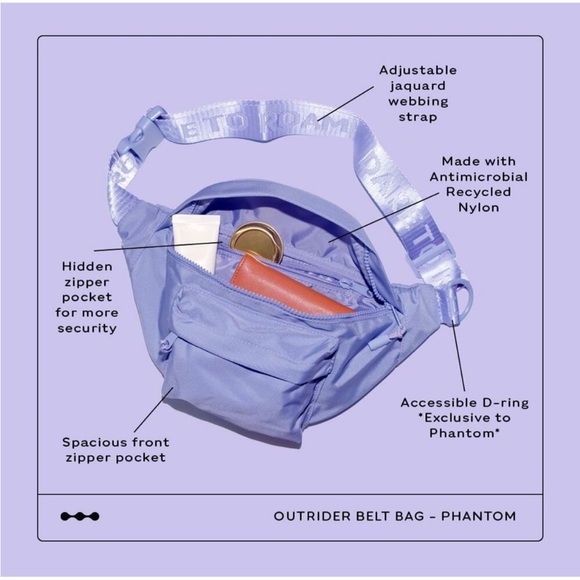 Dare to Roam Outrider Belt Bag
NEW Phantom Purple Ciara DTR
Fanny Pack NWOT - Picture 2 of 7